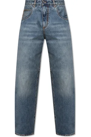 Etro Jeans, Heren, Blauw, W33, Straight Leg Jeans
