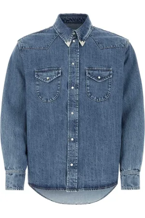 Bally Overhemden, Heren, Blauw, L, Denim, Denim Overhemd