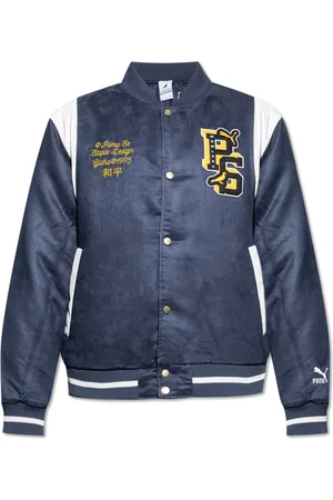 PUMA Jassen, Heren, Blauw, L, Leer, x Staple