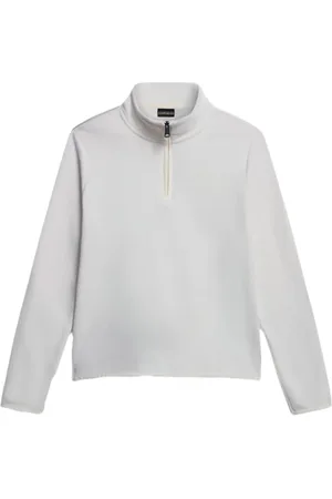 Napapijri Sweatshirts & Hoodies, Dames, Wit, M, Polyester, Warm en Comfortabel Volledige Ritssluiting Fleece Jas