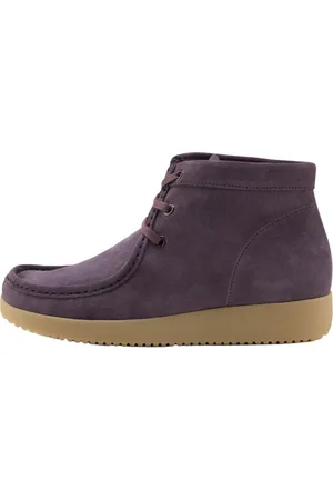 Nature Schoenen, Dames, Paars, 36 EU, Katoen, Emma Chrome Free Suede Laarzen
