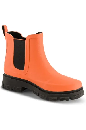 Cult Schoenen, Dames, Oranje, 39 EU, Leer, Chelsea Boots
