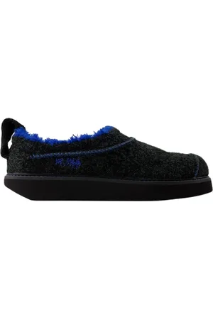 Ader Error Schoenen, Heren, Zwart, 44 EU, Leer, Zwarte Leren Slip-On Slides