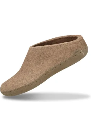 Glerups Schoenen, unisex, , 36 EU, Wol, Natuurlijke Wollen Pantoffels in Zandkleur