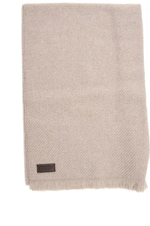 CANALI Accessoires, Heren, , ONE Size, Wol, Klassieke wollen sjaal met diagonale print