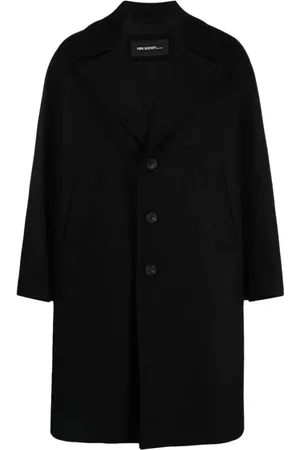 Neil Barrett Mantels, Heren, Zwart, M, Wol, Oversized Kimono - Zwart Wol
