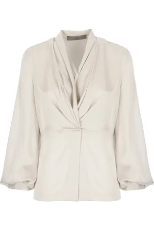 D.EXTERIOR Blouses & Shirts, Dames, , S, V-Hals Ballonmouw Shirt