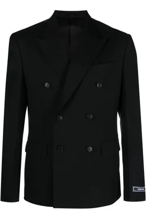 VERSACE Jassen, Heren, Zwart, L, Formele dubbelrij jas