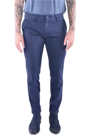 RE-HASH Broeken, Heren, Blauw, W34, Katoen, Navy Blauwe Herenbroek