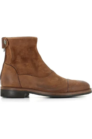 ALBERTO FASCIANI Schoenen, Dames, Bruin, 37 EU, Suède, Bruine suède laarzen met rits