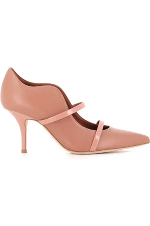 MALONE SOULIERS Schoenen, Dames, , 38 EU, Leer, Nude Wave Design Hakken