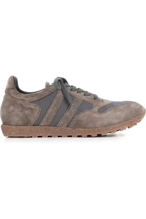 ALBERTO FASCIANI Schoenen, Heren, Grijs, 41 EU, Suède, Grijze Suède en Stoffen Sneakers