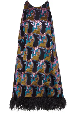 La DoubleJ Kleedjes, Dames, Veelkleurig, M, Phoenix Mini Jurk