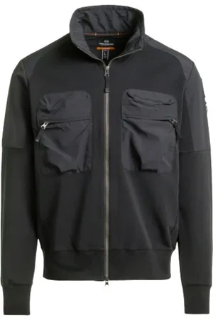 Parajumpers Jassen, Heren, Zwart, S, Katoen, Zipper Sweatshirt Donald
