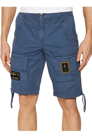 Aeronautica Militare Korte broeken, Heren, Blauw, L, Katoen, Anti-G Bermuda Shorts