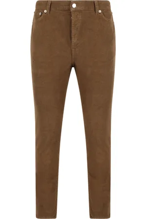 DEPARTMENT FIVE Broeken, Heren, Bruin, W33, Katoen, Slim Fit Corduroy Broek