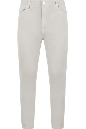 DEPARTMENT FIVE Broeken, Heren, Wit, W35, Katoen, Slim Fit Corduroy Broek