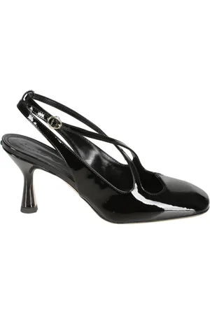 A.BOCCA Schoenen, Dames, Zwart, 38 1/2 EU, Leer, Zwarte Slingback van Lakleer