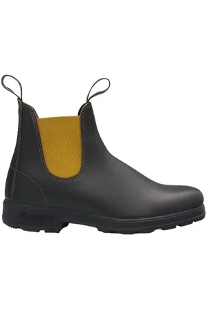 Blundstone Schoenen, Dames, Zwart, 36 EU, Leer, Leren Laarzen met Elastische Zijpanelen