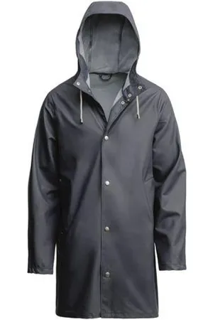 Stutterheim Jassen, unisex, Zwart, L, Katoen, Lichtgewicht Houtskool Regenjas