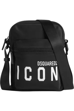 Dsquared2 Tassen, Dames, Zwart, ONE Size, Nylon, Nylon Logo Icon Schoudertas