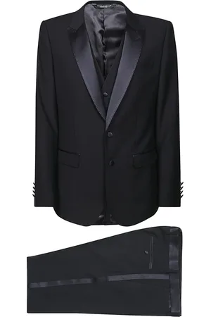 Dolce & Gabbana Pakken, Heren, Blauw, L, Wol, Blauwe jurken met Smoking Martini
