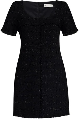 Tory Burch Kleedjes, Dames, Zwart, S, Wol, Dag korte jurk