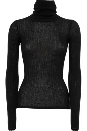 Durazzi Milano Truien, Dames, Zwart, XS, Kasjmier, Cashmere Dolcevita in Zwart