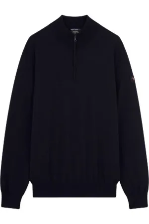 Paul & Shark Sweatshirts & Hoodies, Heren, Blauw, 2Xl, Wol, Heritage Zip Sweater