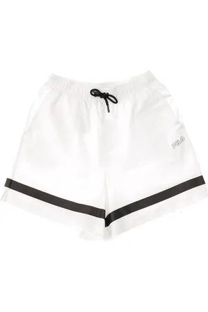 Fila Korte broeken, Dames, Wit, M, Sportieve Hoge Taille Shorts