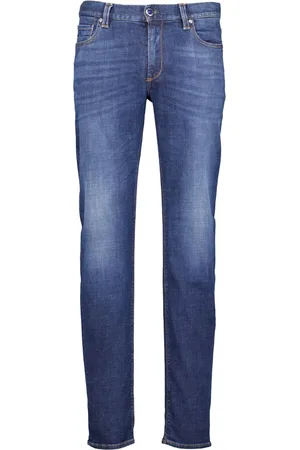 Alberto Jeans, Heren, Blauw, W31 L34, Denim, Blauwe Jeans
