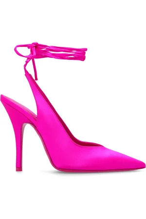 The Attico Schoenen, Dames, Roze, 37 EU, Satijn, ‘Venus’ pumps