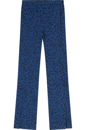 Alix the label Broeken, Dames, Blauw, S, Katoen, Kobalt Broek