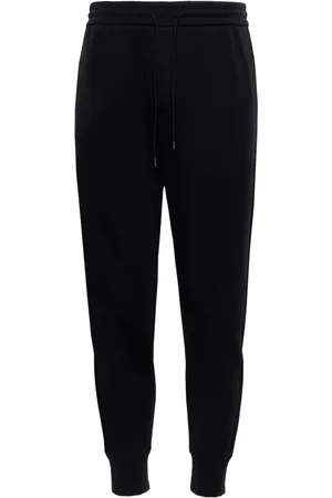 Emporio Armani Broeken, Heren, Blauw, M, Katoen, Logo-Print Trainingsbroek