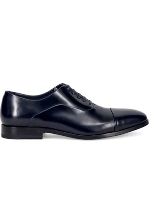 Fabi Schoenen, Heren, Blauw, 42 EU, Leer, Handgemaakte Blauwe Platte Schoenen