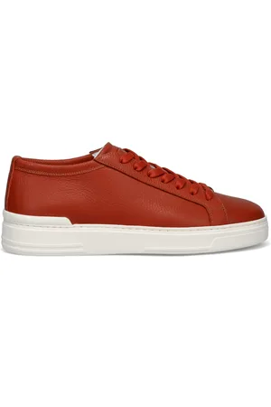 Fabi Schoenen, Heren, Oranje, 42 EU, Leer, Oranje Sneaker Uitdaging