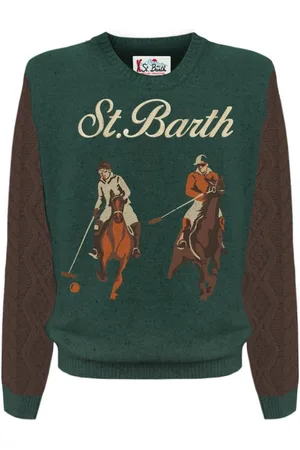 MC2 SAINT BARTH Truien, Heren, Groen, S, Her 0001 - 10838E.horse Sweaters