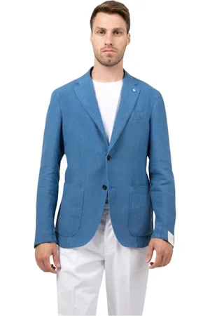 L.B.M. 1911 Jassen, Heren, Blauw, M, Enkellange Jas