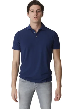 ALTEA Tops, Heren, Blauw, M, Klassieke Polo