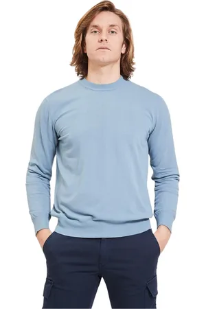 ALTEA Sweatshirts & Hoodies, Heren, Blauw, L, Heren Crew Neck Trui