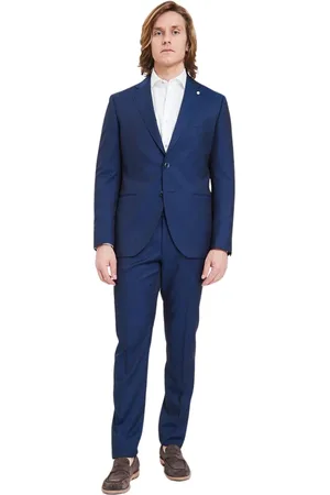 LUIGI BIANCHI MANTOVA Pakken, Heren, Blauw, M, Elegante Jurk