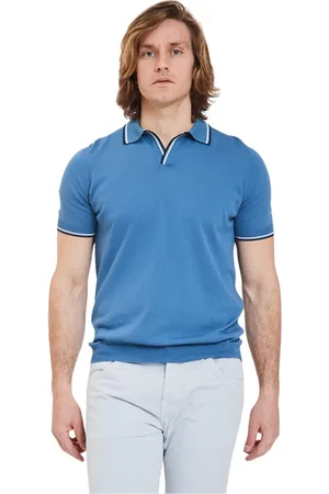 Gran Sasso Tops, Heren, Blauw, M, Heren Polo Tennisshirt