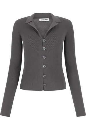 Low Classic Truien, Dames, Grijs, M, Katoen, Cardigans