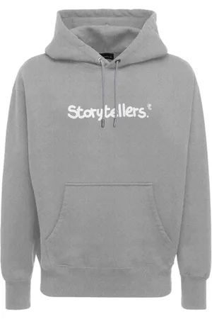 Throwback. Sweatshirts & Hoodies, Heren, Grijs, L, Stijlvolle Fleece Trui