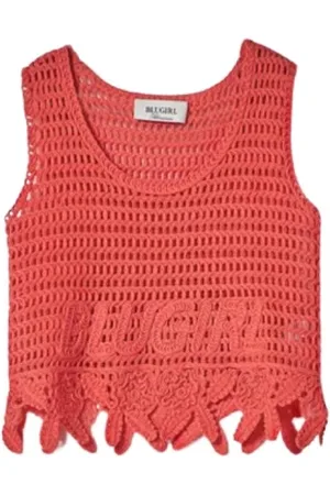 Blugirl Tops, Dames, Oranje, S, Mouwloze Top