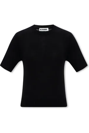 Jil Sander Tops, Dames, Zwart, S, Wol, Wollen Trui