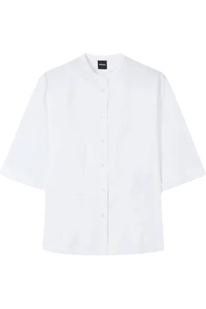 Aspesi Blouses & Shirts, Dames, Wit, S, Stijlvol Overhemd