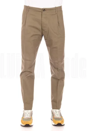 Nine In The Morning Broeken, Heren, Groen, L, Opgevouwen Broek