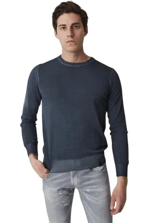 BOB der Bär Sweatshirts & Hoodies, Heren, Blauw, S, Katoen, Katoenen coltrui