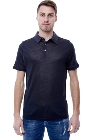 ALPHA STUDIO Tops, Heren, Blauw, L, Heren Polo Shirt